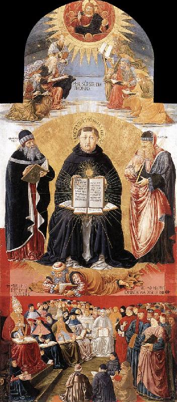 GOZZOLI, Benozzo Triumph of St Thomas Aquinas fg